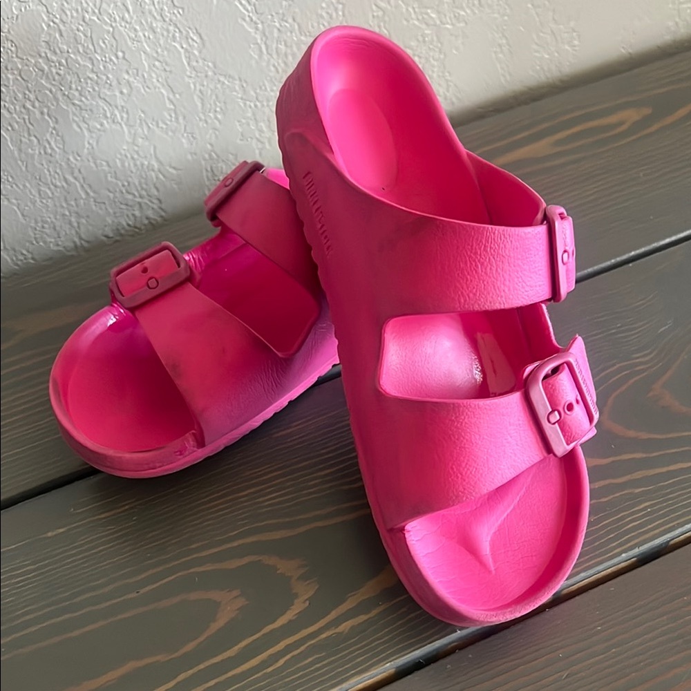 Birkenstock Pink Sandals Comfortable Two-Strap Design